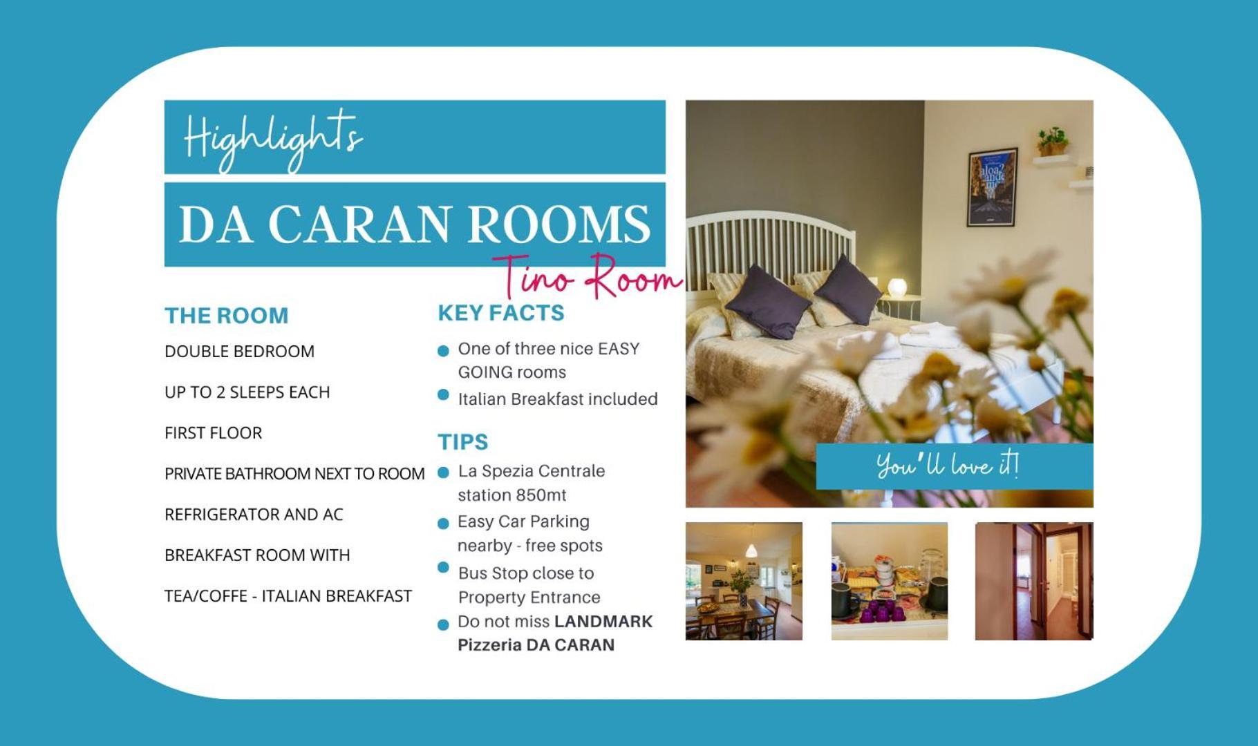 Da Caran Rooms With Ac La Spezia Zewnętrze zdjęcie
